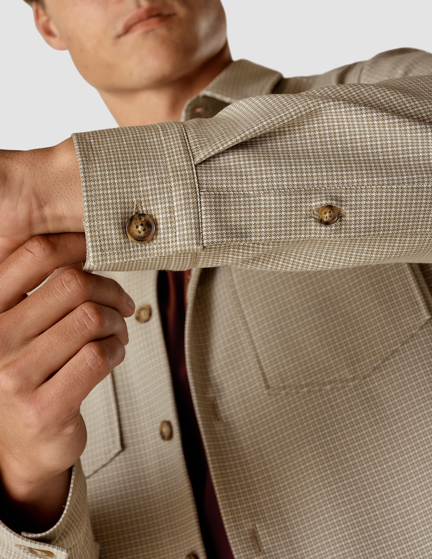 Overshirt Plaid Khaki